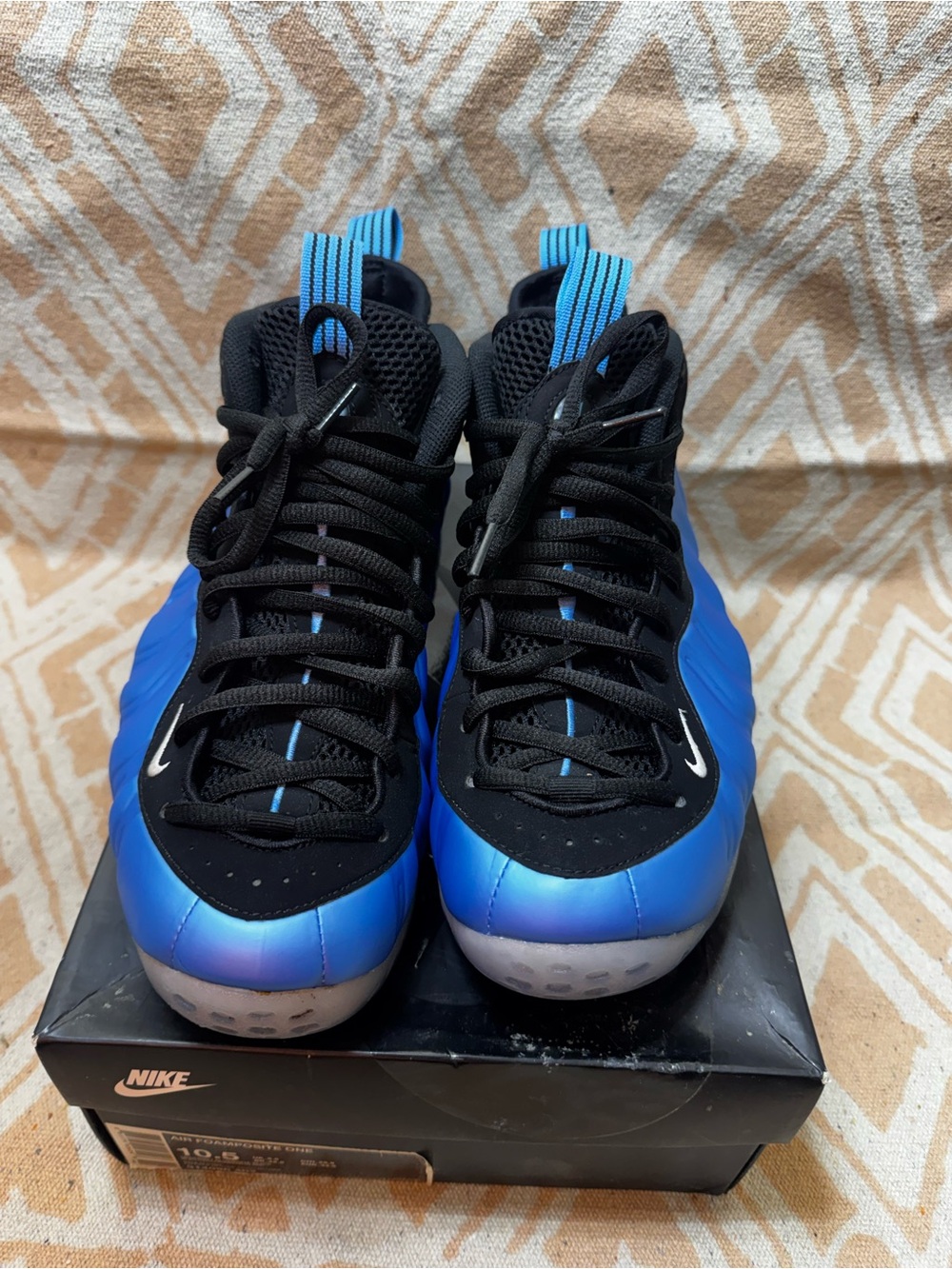 Nike air university Blue  Foamposite Sneakers